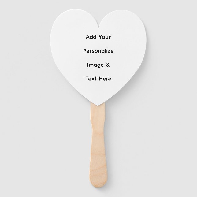 create your own custom text personalize hand fan (Front)