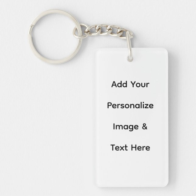create your own custom text personalize keychain (Front)