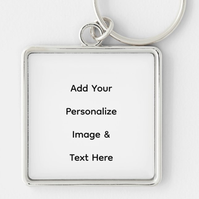 create your own custom text personalize keychain (Front)