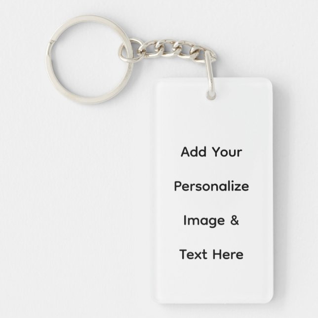 create your own custom text personalize keychain (Front)