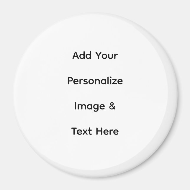 create your own custom text personalize magnet (Front)
