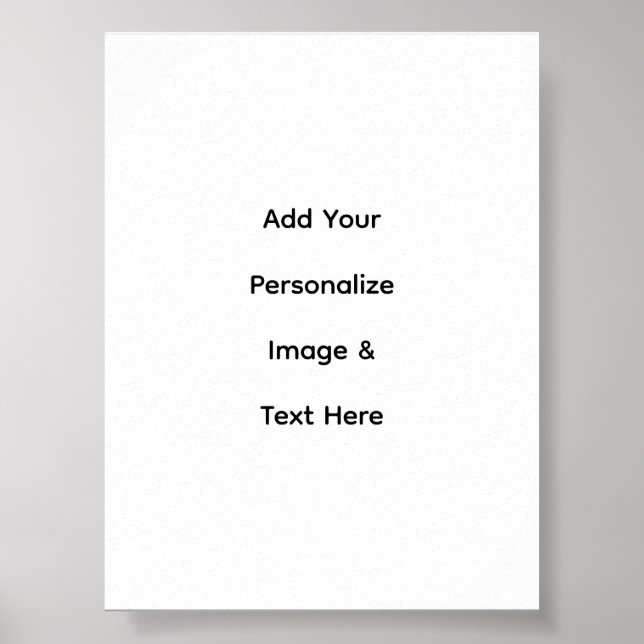 create your own custom text personalize Semi-Gloss Poster (Front)
