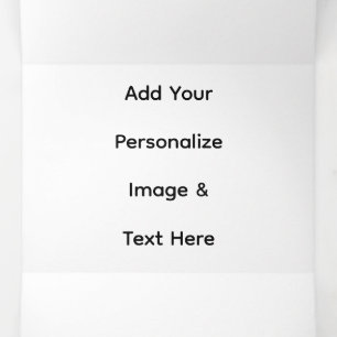 create your own custom text personalize Tri-Fold programme