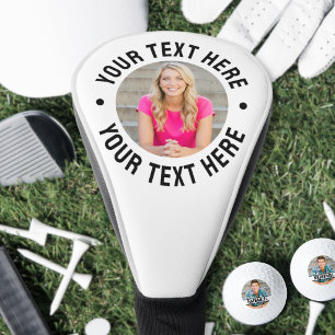 Create Your Own Custom Text Photo Golf Head Cover