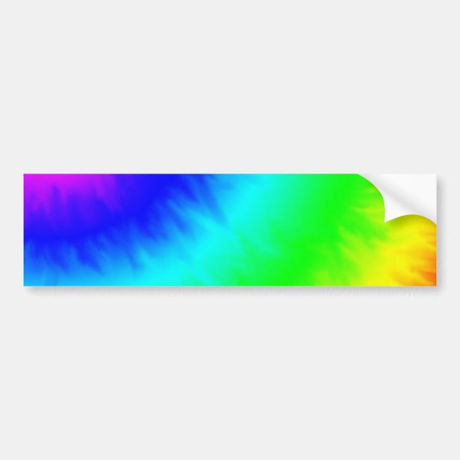 create your own custom tie dye template bumper sticker (Front)