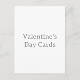 Create Your Own Custom Valentine's Day  Holiday Postcard