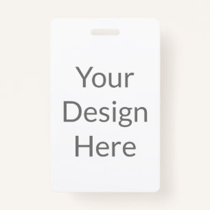 create your own custom vertical pvc plastic badge