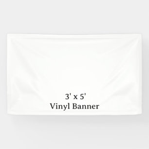 Create Your Own Custom Vinyl 3' x 5' Banner