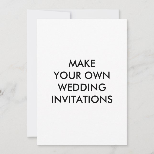 Create Your Own Custom Wedding Invitation 5 x 7 (Front)