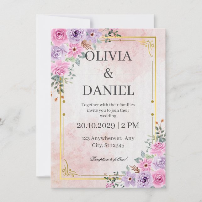Create Your Own Custom Wedding Invitation Cards (Devant)