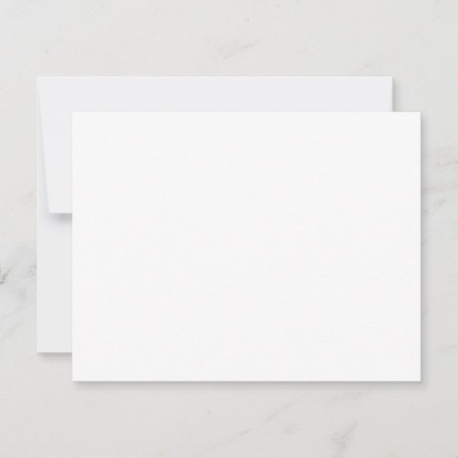 Create your own custom white  card (Front)