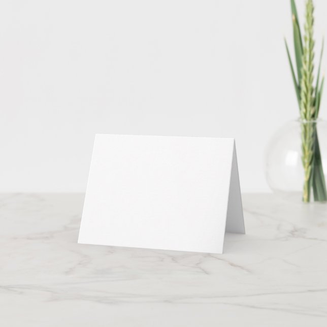 Create your own custom white  note card (Front)