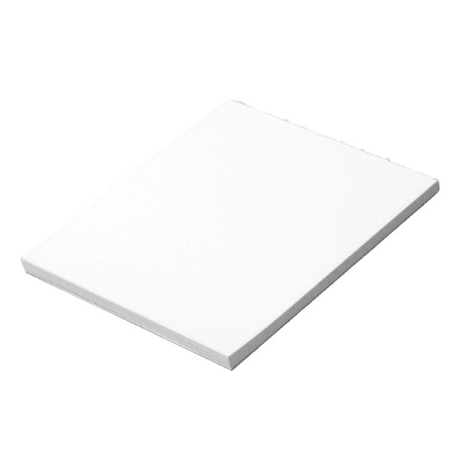 Create your own custom white  notepad (Rotated)