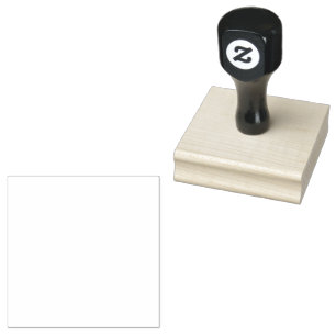 Create your own custom white rubber stamp