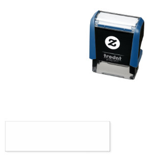 Create your own custom white self-inking stamp