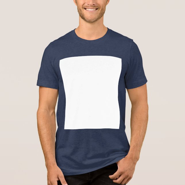Create your own custom white  Tri-Blend shirt (Front)