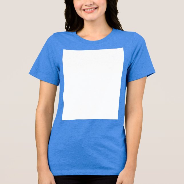 Create your own custom white  Tri-Blend shirt (Front)