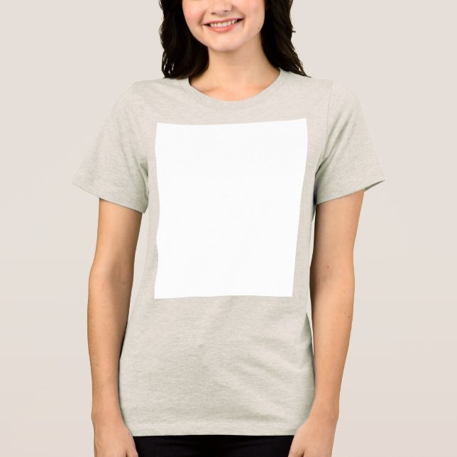 Create your own custom white  Tri-Blend shirt (Front)