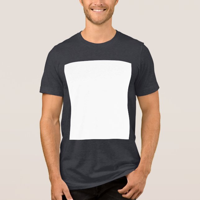 Create your own custom white  Tri-Blend shirt (Front)