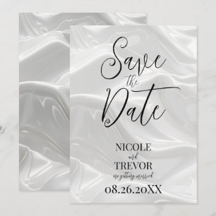 Create Your Own Custom White Waves Save The Date