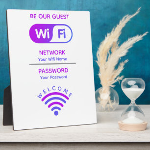 Create Your Own Custom Wifi Network and Password  Plaque
