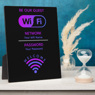 Create Your Own Custom Wifi Network and Password  Plaque