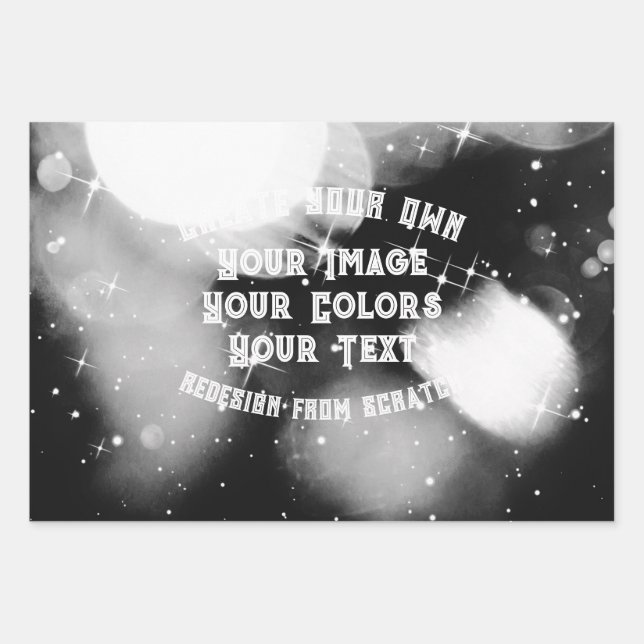 Create Your Own Custom Wrapping Paper Sheet (Front)