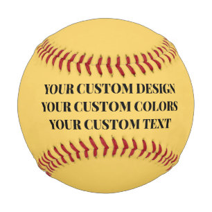 Create Your Own Custom Yellow Baseball