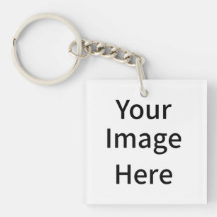 Create Your Own Custom Your Image Here Keychain