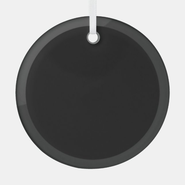Create Your Own - Customizable Blank Glass Ornament (Front)