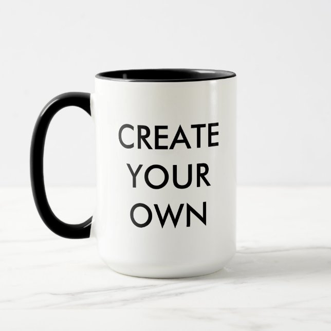Create Your Own Customizable Combo Mug BLACK (Left)