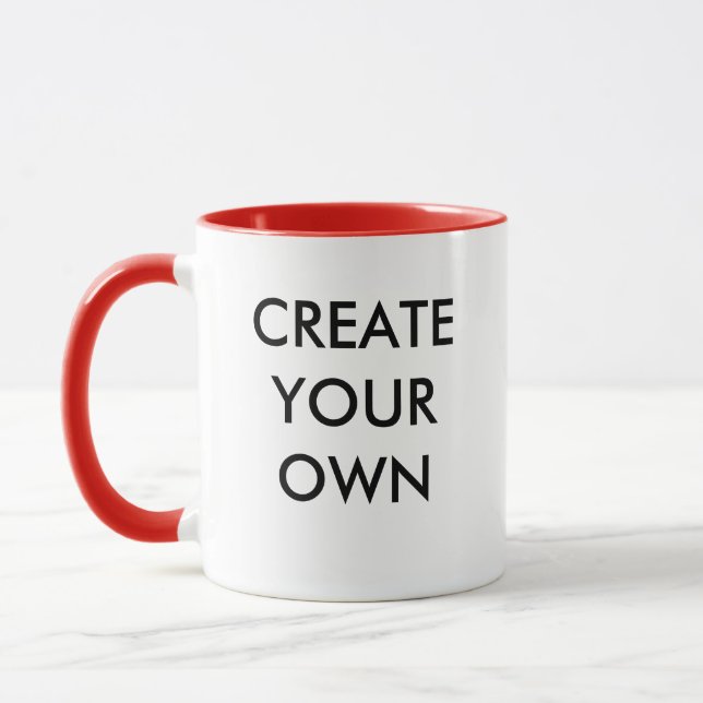 Create Your Own Customizable Combo Mug RED (Left)