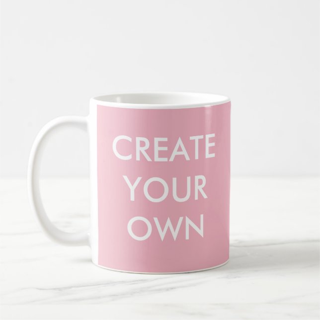 Create Your Own Customizable Large White Mug (Left)