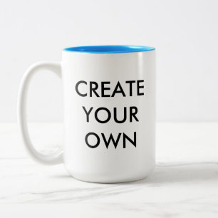 Create Your Own Customizable Two-Tone Mug BLUE