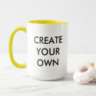 Create Your Own Customizable Two-Tone Mug YELLOW