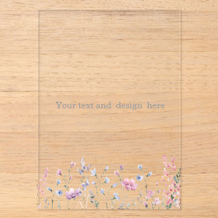 create your own customizable white acrylic invitations