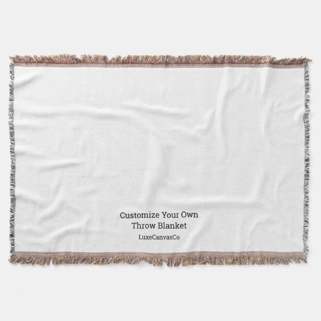 Create your own customize 54" x 38" throw blanket (Front)