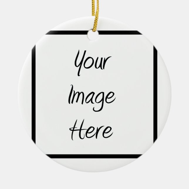 Create Your Own - Customize Blank Ceramic Ornament (Front)