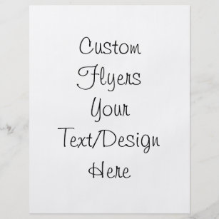 Create Your Own - Customize Blank Flyer