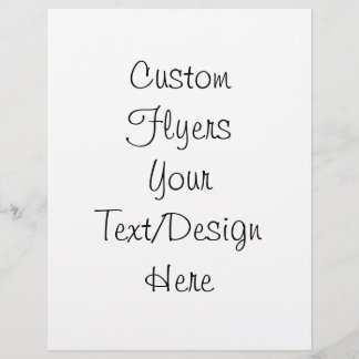 Create Your Own - Customize Blank Flyer