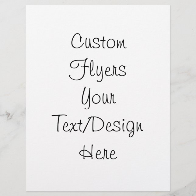 Create Your Own - Customize Blank Flyer (Front)