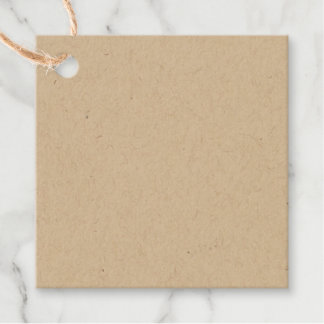 Create Your Own Customize Foil Square Favour Tags