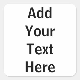 Create your own customize Rack Card Square Sticker