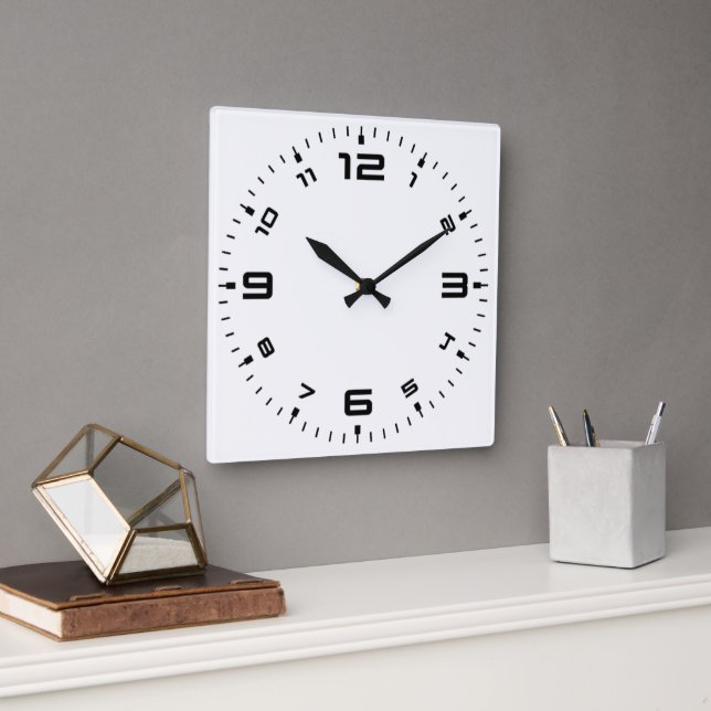 Create Your Own Customize Round  Square Wall Clock (Office)