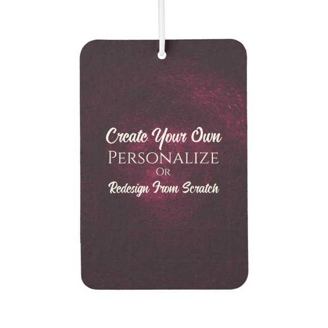 Create Your Own! Customize This Air Freshener (Front)