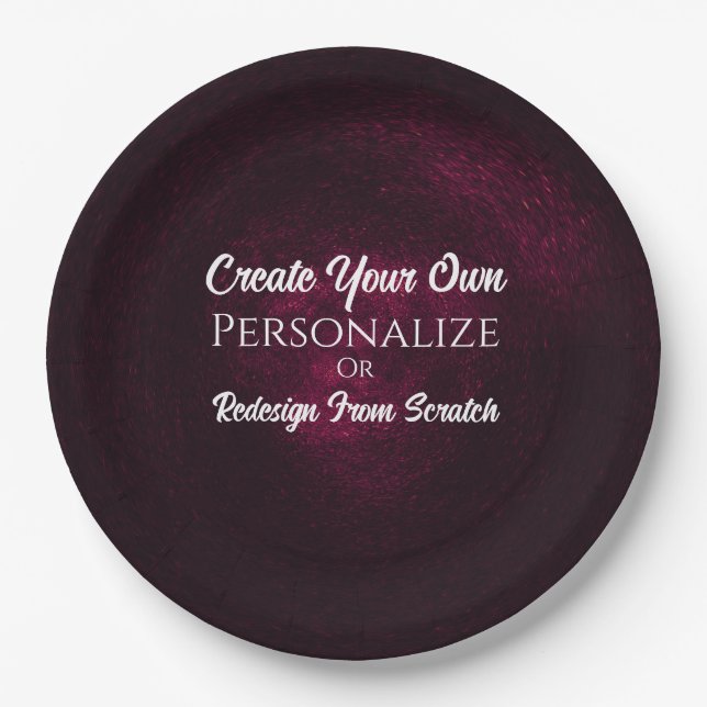 Create Your Own! Customize This Paper Plate (Front)