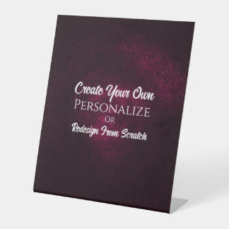 Create Your Own! Customize This Pedestal Sign