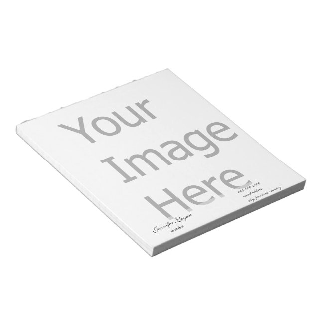 Create your own, customize Zazzle template Notepad (Angled)