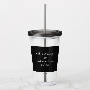 Create Your Own Customized Acrylic Tumbler