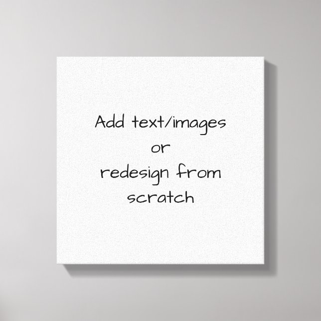 Create Your Own Customized Canvas Print (Front)